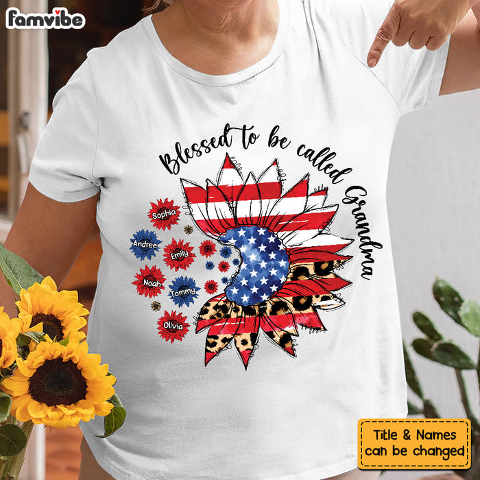 Personalized Blessed To Be Called Grandma 4th Of July Shirt - Hoodie - Sweatshirt 25741 1