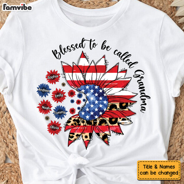 Personalized Blessed To Be Called Grandma 4th Of July Shirt - Hoodie - Sweatshirt 25741 1