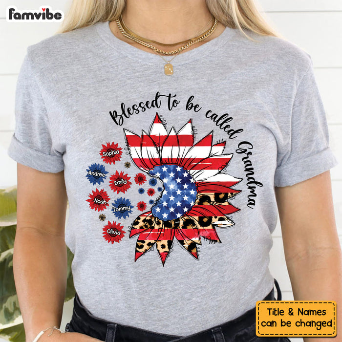 Personalized Blessed To Be Called Grandma 4th Of July Shirt - Hoodie - Sweatshirt 25741 1