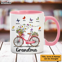 Personalized Gift for Grandma Bicycle With Flowers Mug 25743 thumb 1