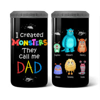 Personalized Dad I Created Monsters 4 in 1 Can Cooler 25745 thumb 1