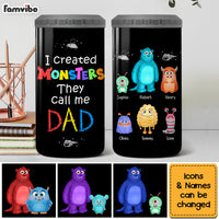 Personalized Dad I Created Monsters 4 in 1 Can Cooler 25745 thumb 1