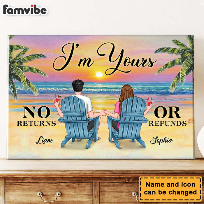 Personalized Gift for Couple I'm Yours  Canvas 25746 1