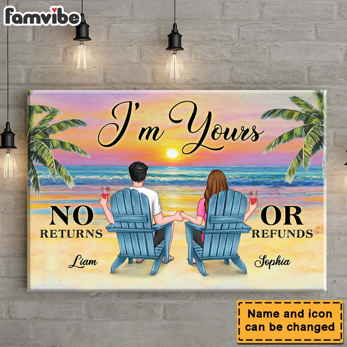 Personalized Gift for Couple I'm Yours  Canvas 25746 1