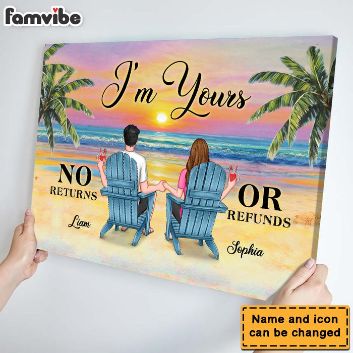 Personalized Gift for Couple I'm Yours  Canvas 25746 1