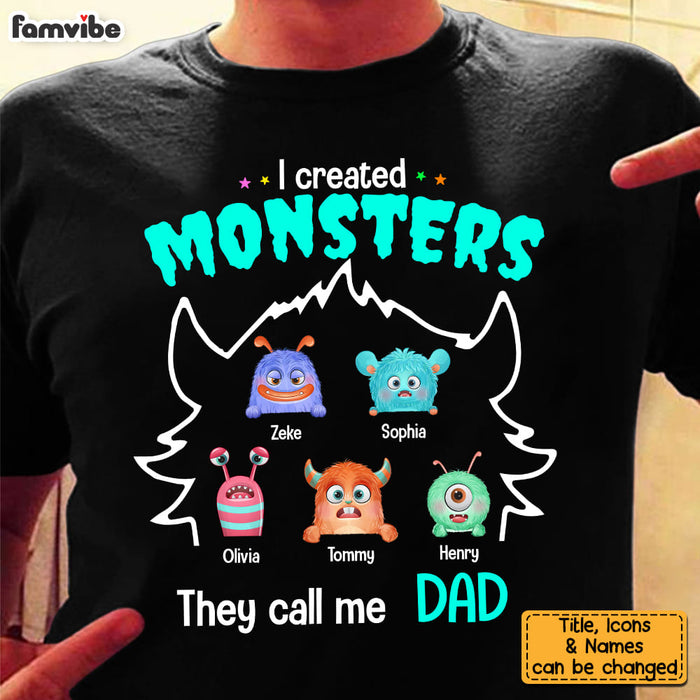 Personalized I Created Monster Peeking Shirt - Hoodie - Sweatshirt 25748 1