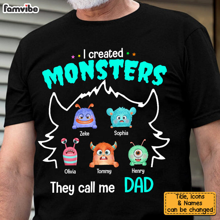 Personalized I Created Monster Peeking Shirt - Hoodie - Sweatshirt 25748 1