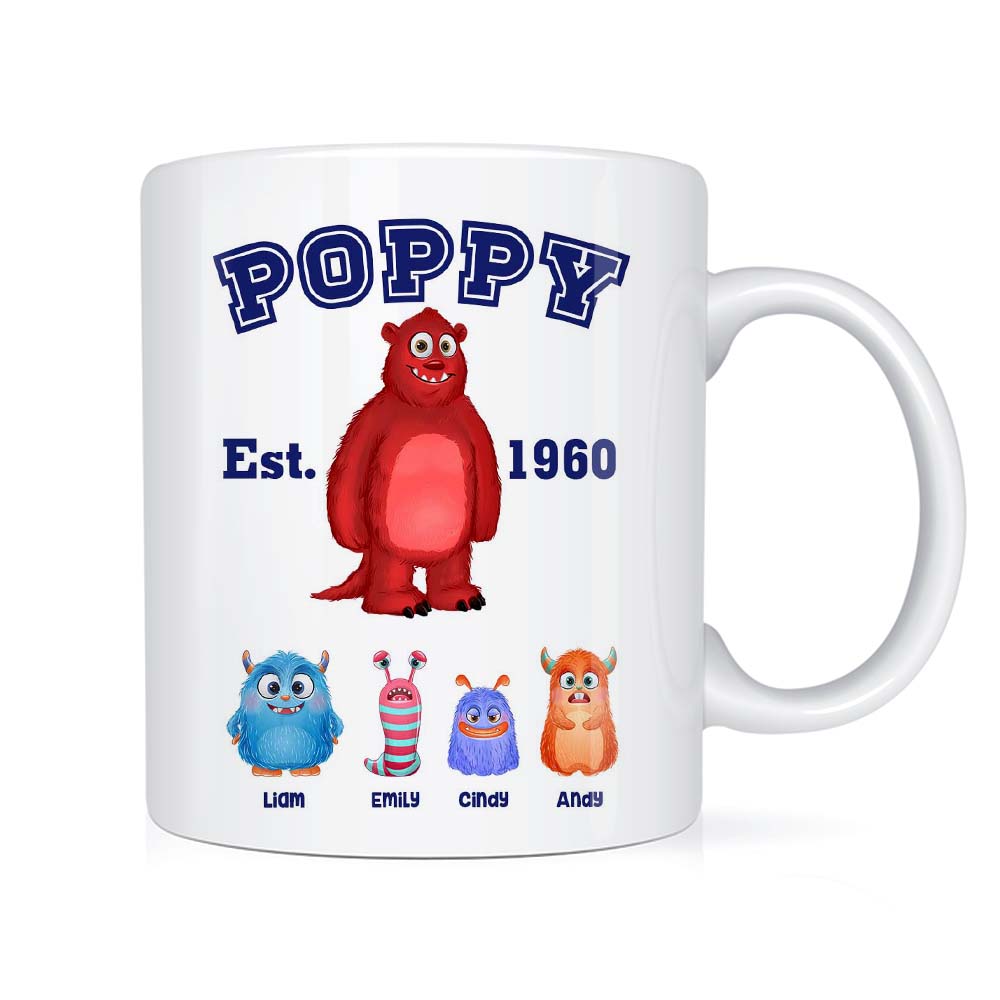Personalized Gift For Monster Dad Grandpa Since Mug 25750 Primary Mockup