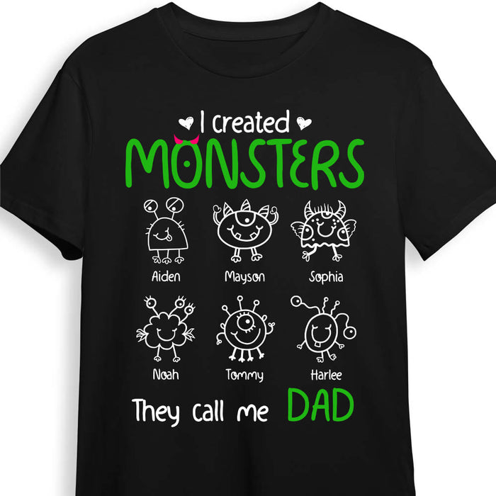 Personalized I Created Monster They Call Me Dad Doodle Shirt - Hoodie - Sweatshirt 25758 1