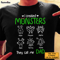 Personalized I Created Monster They Call Me Dad Doodle Shirt - Hoodie - Sweatshirt 25758 thumb 1