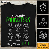 Personalized I Created Monster They Call Me Dad Doodle Shirt - Hoodie - Sweatshirt 25758 thumb 1