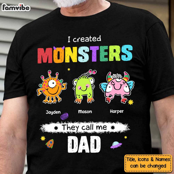 Personalized I Created Monsters They Call Me Dad Shirt - Hoodie - Sweatshirt 25760 1
