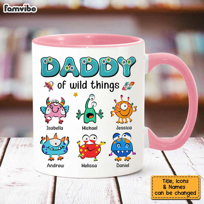 Personalized Daddy Of Wild Things Monster Mug 25761 1