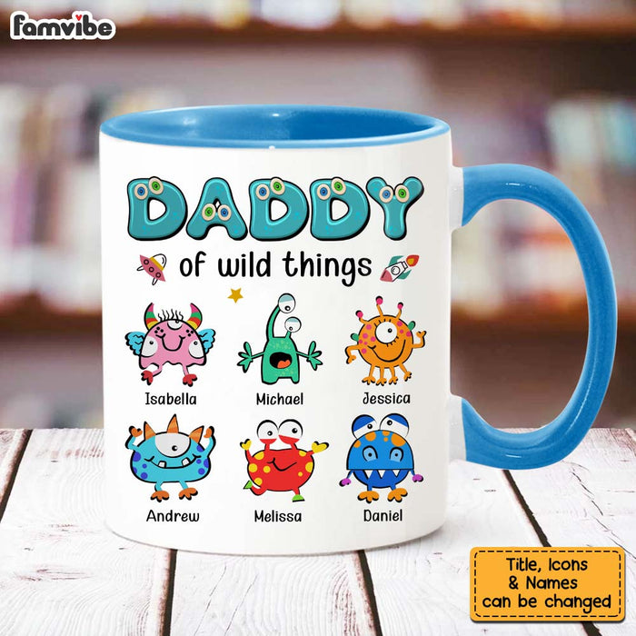 Personalized Daddy Of Wild Things Monster Mug 25761 1