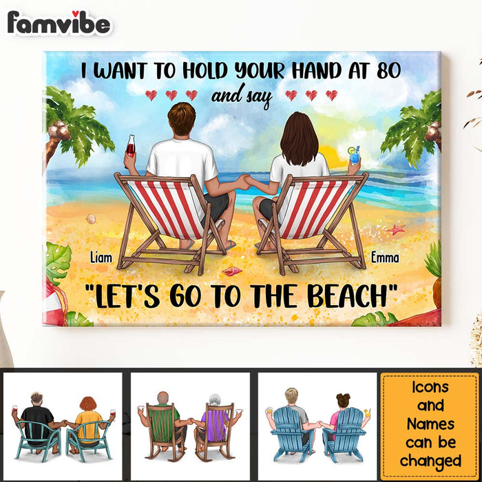 Personalized Gift For Couple I Want To Hold Your Hand Canvas 25763 1