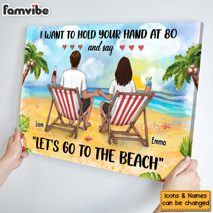 Personalized Gift For Couple I Want To Hold Your Hand Canvas 25763 1