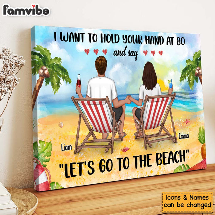 Personalized Gift For Couple I Want To Hold Your Hand Canvas 25763 1