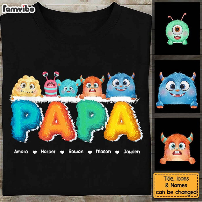 Personalized Gift For Monster Dad Grandpa Title Shirt - Hoodie - Sweatshirt 25767 1