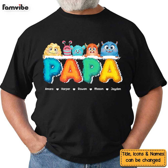 Personalized Gift For Monster Dad Grandpa Title Shirt - Hoodie - Sweatshirt 25767 1
