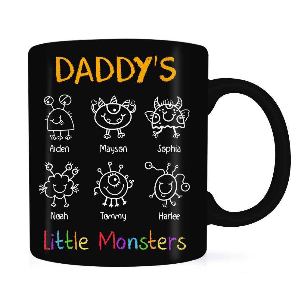 Personalized Gift For Dad Grandpa Little Monsters Mug 25768 Primary Mockup