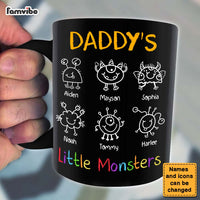 Personalized Gift For Dad Grandpa Little Monsters Mug 25768 thumb 1