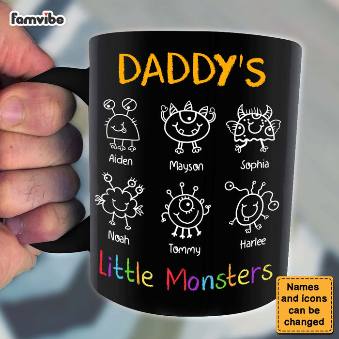 Personalized Gift For Dad Grandpa Little Monsters Mug 25768 1