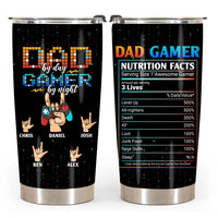Personalized Gamer Dad Steel Tumbler 25770 thumb 1