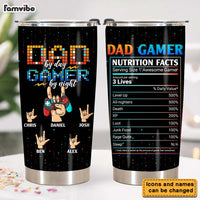 Personalized Gamer Dad Steel Tumbler 25770 thumb 1