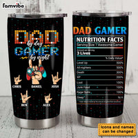 Personalized Gamer Dad Steel Tumbler 25770 thumb 1