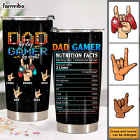 Personalized Gamer Dad Steel Tumbler 25770 thumb 1