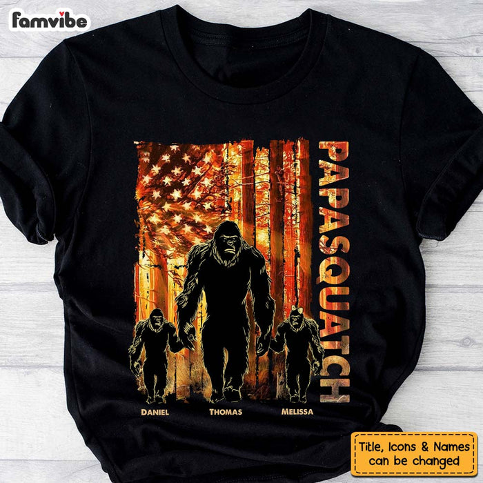 Personalized Papasquatch Shirt - Hoodie - Sweatshirt 25786 1