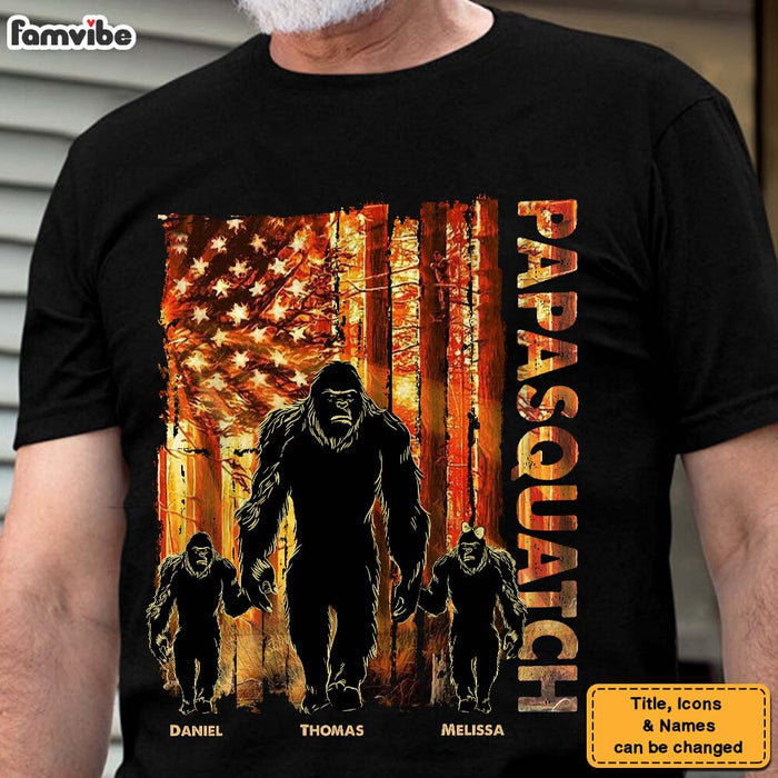 Personalized Papasquatch Shirt - Hoodie - Sweatshirt 25786 1
