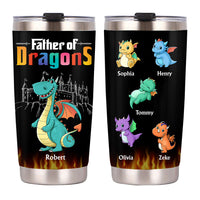 Personalized Father Of Dragons Steel Tumbler 25282 25787 thumb 1