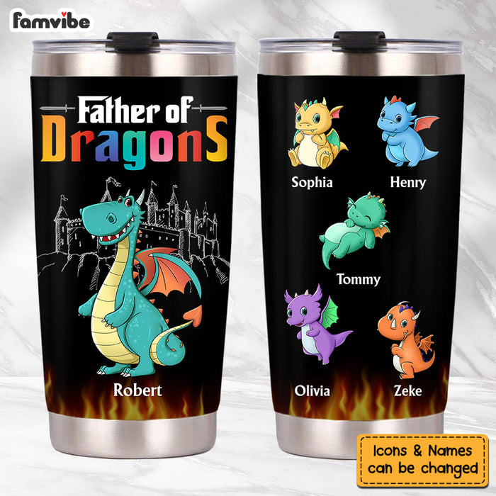 Personalized Father Of Dragons Steel Tumbler 25282 25787 1
