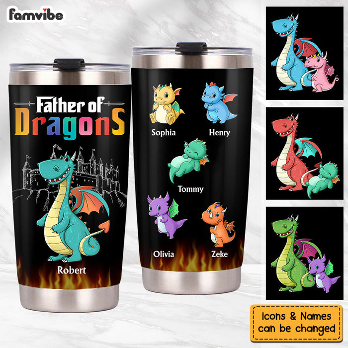 Personalized Father Of Dragons Steel Tumbler 25282 25787 1