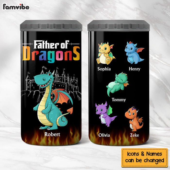 Personalized Father Of Dragons 4 in 1 Can Cooler 25282 25789 1