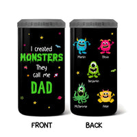 Personalized I Created Monsters They Call Me Dad 4 in 1 Can Cooler 25413 25793 thumb 1