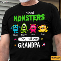 Personalized I Raised Monsters They Call Me Grandpa Shirt - Hoodie - Sweatshirt 25413 25794 thumb 1