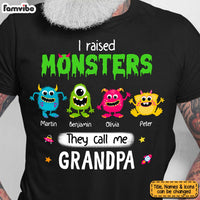 Personalized I Raised Monsters They Call Me Grandpa Shirt - Hoodie - Sweatshirt 25413 25794 thumb 1