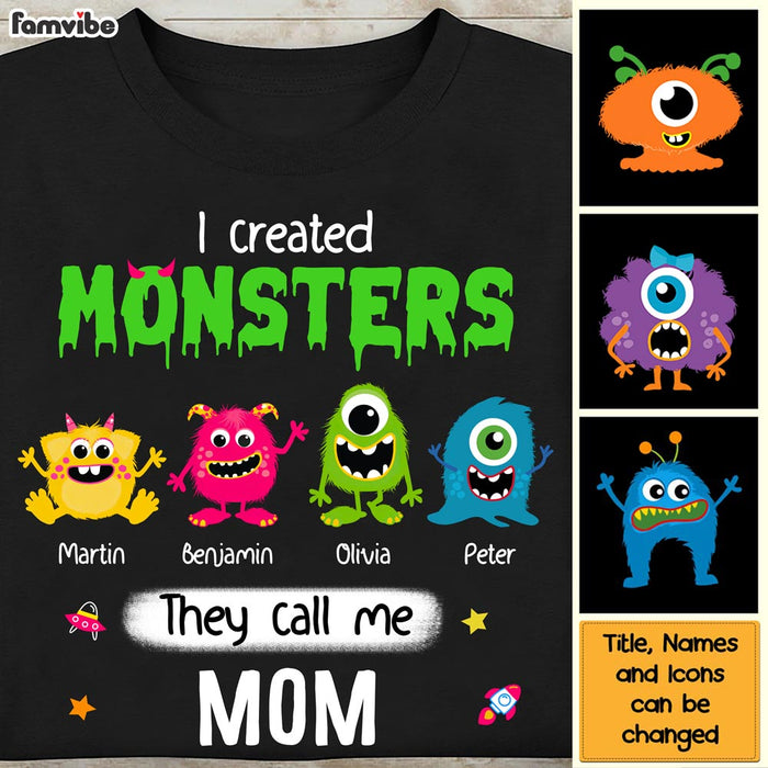 Personalized I Created Monsters They Call Me Mom Shirt - Hoodie - Sweatshirt 25795 1