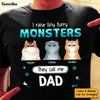 Personalized Gift For Cat Dad Raising Furry Monsters Shirt - Hoodie - Sweatshirt 25796 1