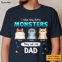 Personalized Gift For Cat Dad Raising Furry Monsters Shirt - Hoodie - Sweatshirt 25796 thumb 1