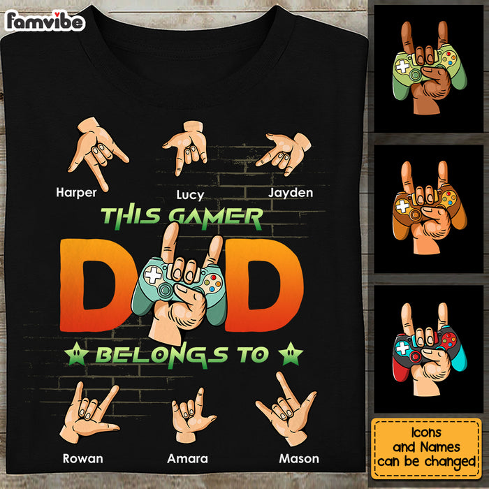Personalized Gift This Gamer Dad Belongs To Shirt - Hoodie - Sweatshirt 25798 1