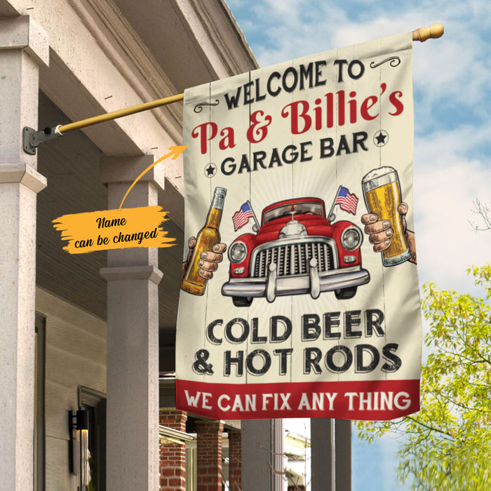 Personalized Garage We Can Fix Anything Flag AG171 67O58 1