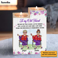 Personalized Gift for Friends Smile A Lot More Wood Candle Holder 25463 25801 thumb 1