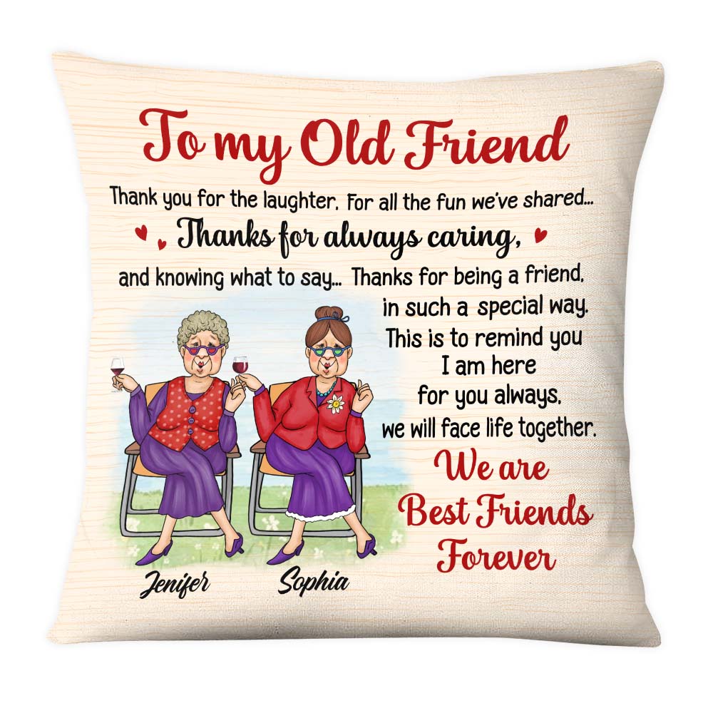 Personalized Gift for Friends Smile A Lot More Pillow  25803 Primary Mockup