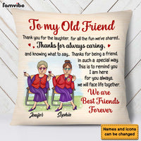 Personalized Gift for Friends Smile A Lot More Pillow  25803 thumb 1