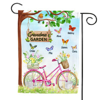 Personalized Gift For Grandma Bicycle Garden Flag 25804 thumb 1