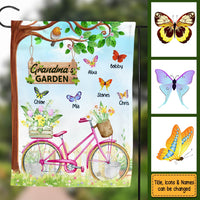 Personalized Gift For Grandma Bicycle Garden Flag 25804 thumb 1