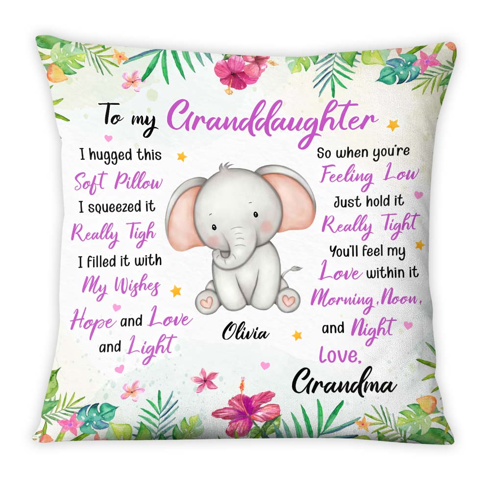 Personalized Gift For Daughter Granddaughter Animals Soft Pillow 25808 Primary Mockup